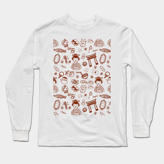 I love Japan Long Sleeve T-Shirt by Freecheese